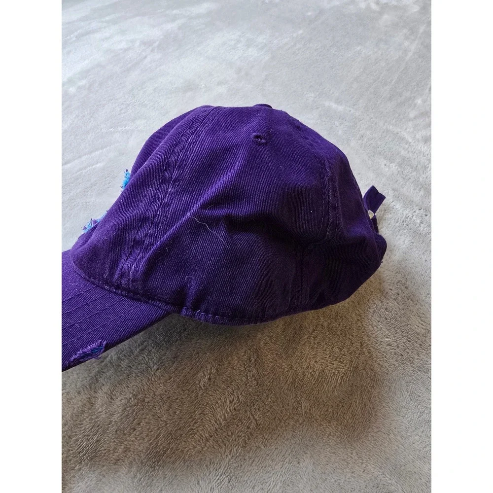 Vintage New Orleans Hornets Hat‎ Cap OSFA Purple Strapback NBA Y2K
